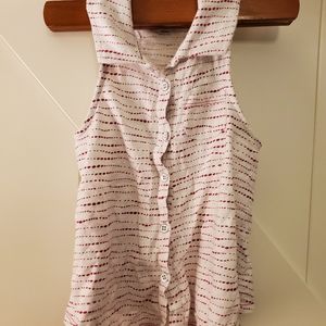 Kids button down tank top